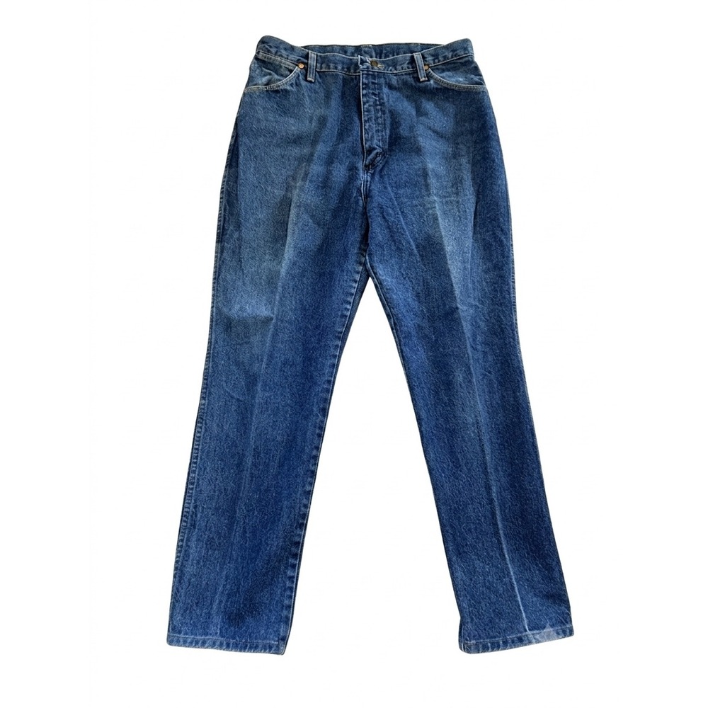 Wrangler Cowboy Cut Jeans Mens 32x29 Blue Denim Straight Leg Western Workwear